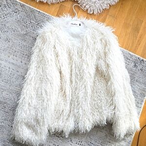 Gorgeous furry jacket fits Sand M.